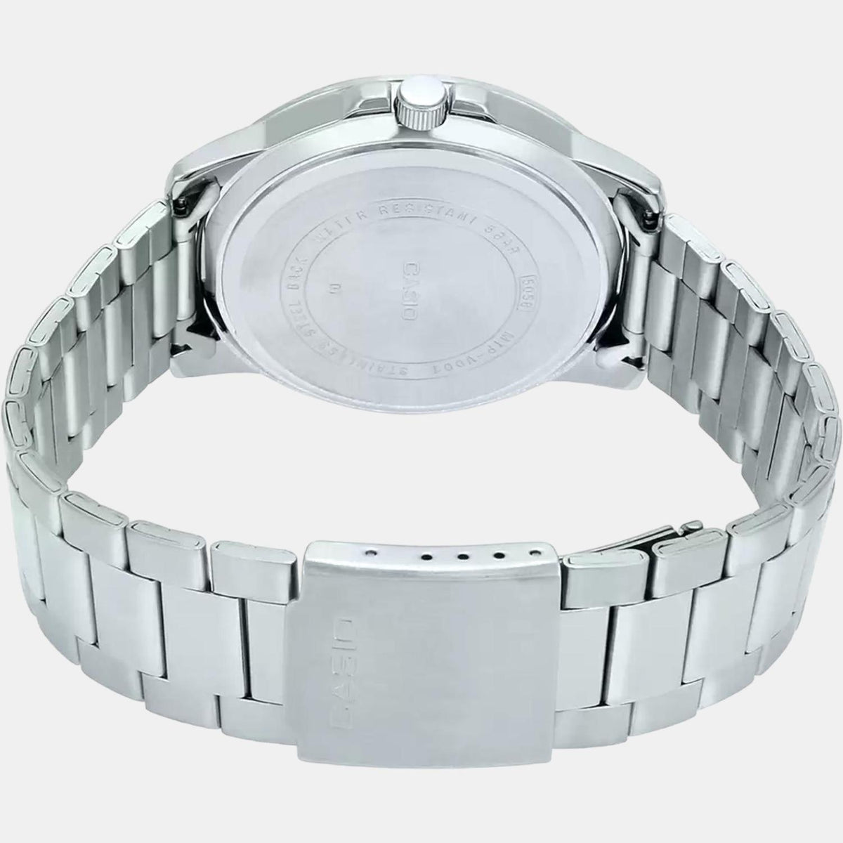 Casio A1363 Enticer Men’s Analog Quartz Watch with Blue Dial & Silver Stainless Steel Bracelet