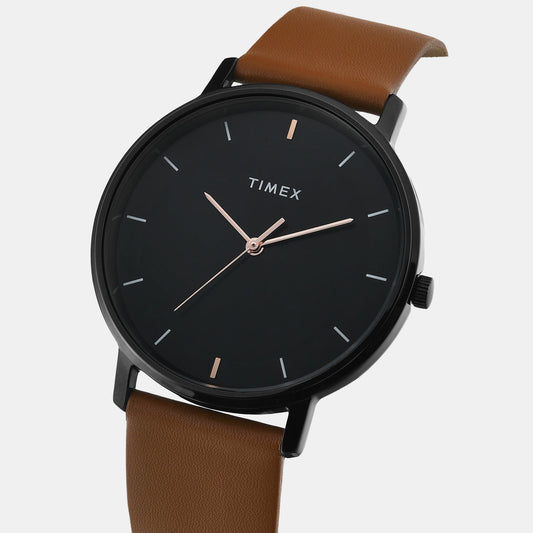 Timex TW0TG8016 Men’s Black Dial Quartz Analog Watch
