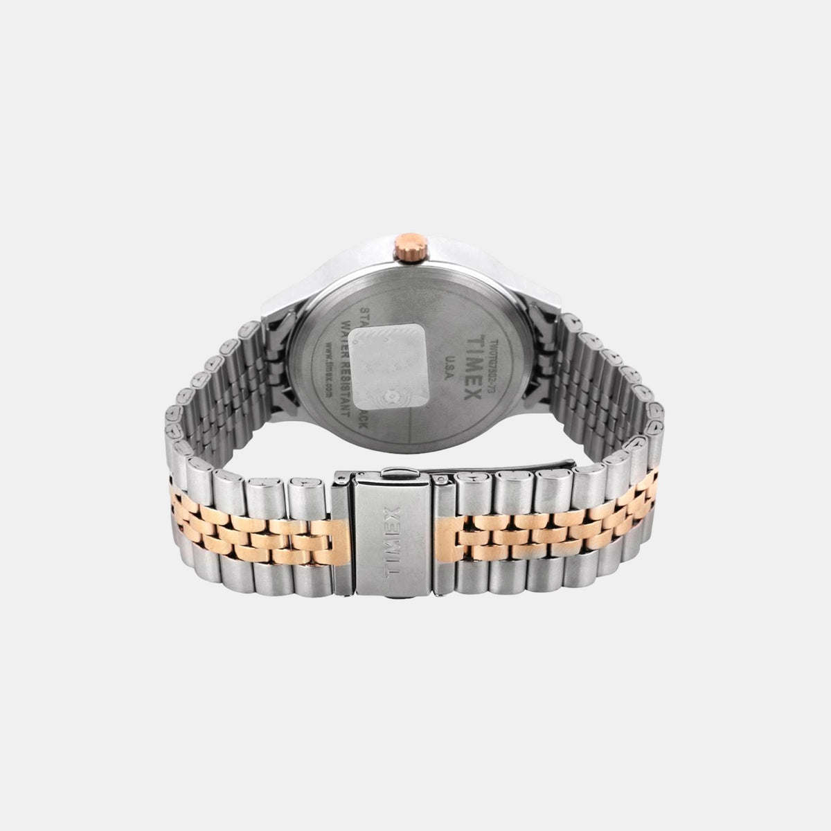 Timex Fashion Men’s Black Dial Analog Quartz Watch – Black Round Dial, Stainless Steel