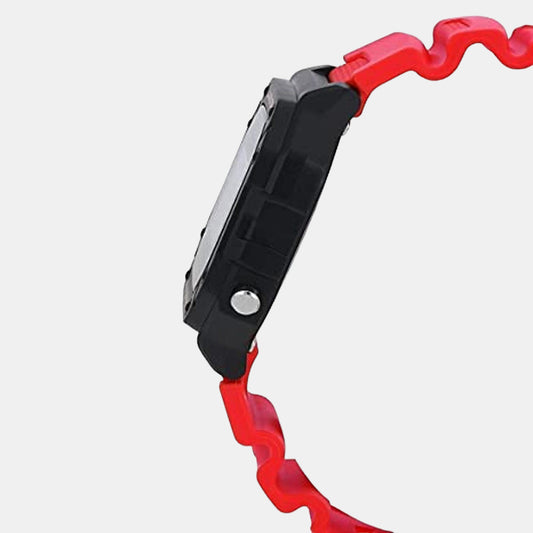 Casio I111 W-218H-4BVDF Youth Series Digital Quartz Watch with Red Display & Resin Strap