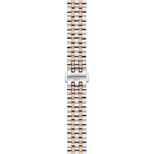 Tissot T1222102203301 Silver Dial 30 mm Women’s Swiss Quartz Carson Premium Watch – Rose Gold PVD & Stainless Steel Bracelet, Sapphire Crystal
