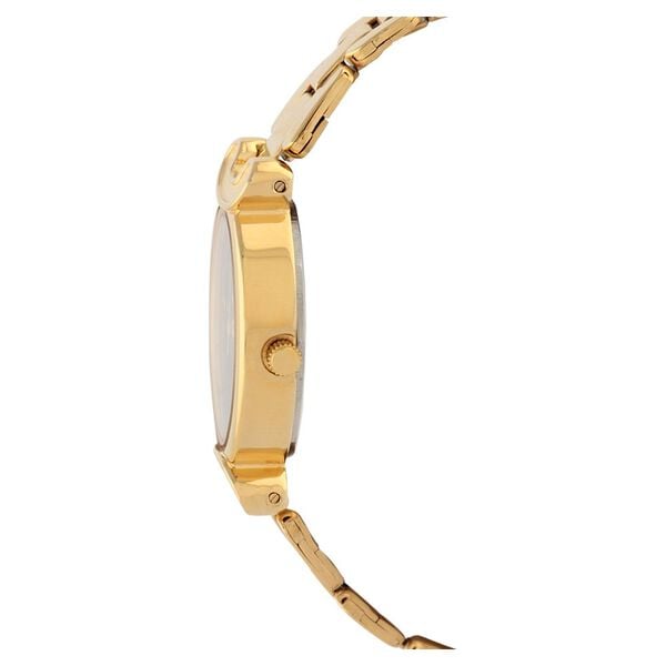 Titan 2454YM03 Black Dial Analog Watch for Women – Golden Stainless Steel Strap, Quartz Movement