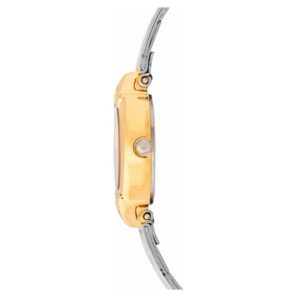 Titan 2468BM05 White Dial Analog Watch for Women – Gold & Silver Stainless Steel Strap, Quartz Movement