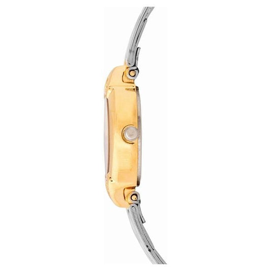 Titan 2468BM05 White Dial Analog Watch for Women – Gold & Silver Stainless Steel Strap, Quartz Movement