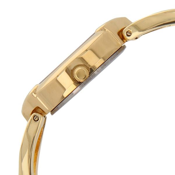 Titan 2468YM04 White Dial Gold Metal Strap Women’s Analog Watch