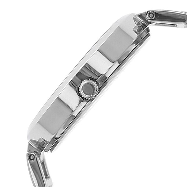 Titan 2480SM02 Women’s Analog Quartz Watch — Black Dial, Silver Stainless Steel Strap