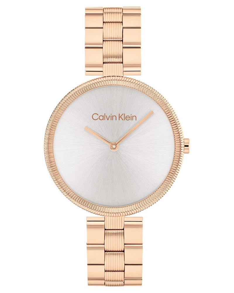 Calvin Klein 25100013 Women’s Gleam Quartz Watch with Grey Dial & Stainless-Steel Strap