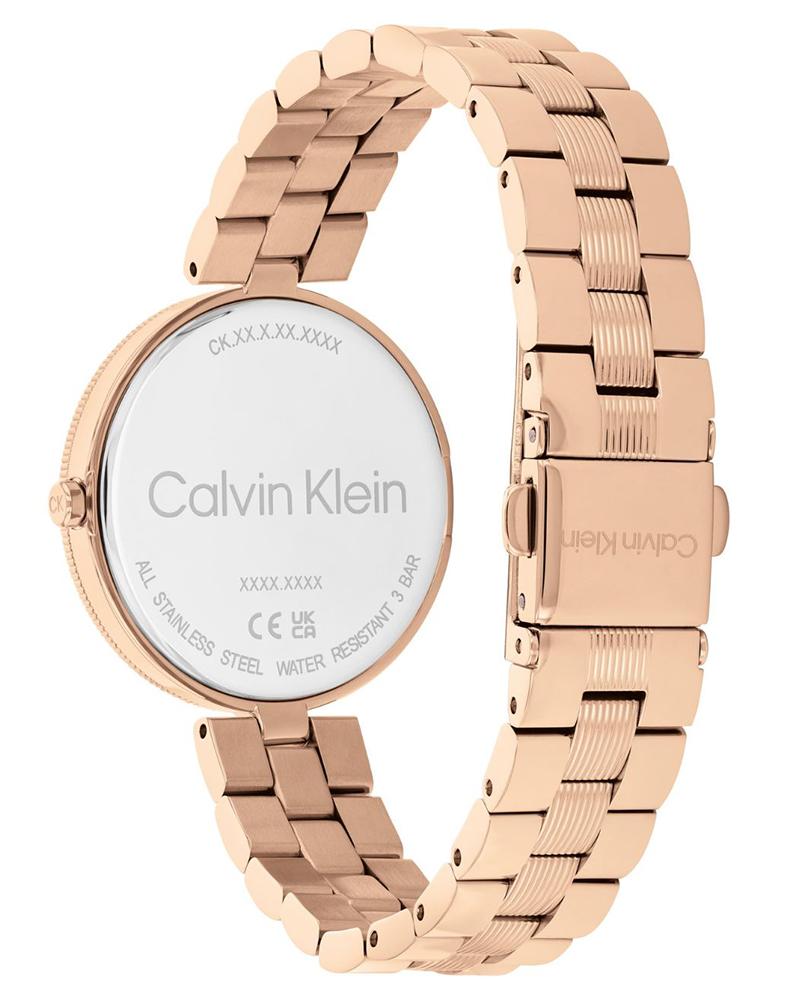 Calvin Klein 25100013 Women’s Gleam Quartz Watch with Grey Dial & Stainless-Steel Strap