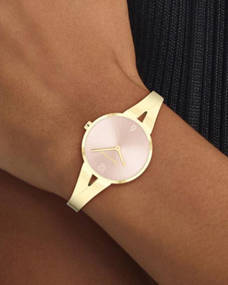 Calvin Klein 25100027 Joyful Women’s Light Blush Dial Stainless Steel Watch