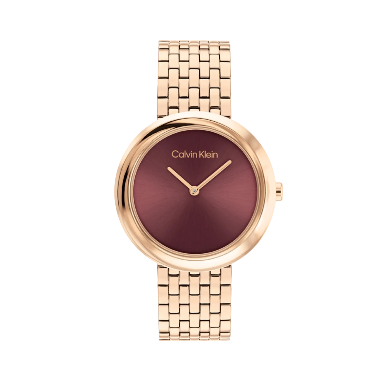 Calvin Klein 25100067 Minimal Women Quartz Rose Gold Dial Stainless Steel Watch