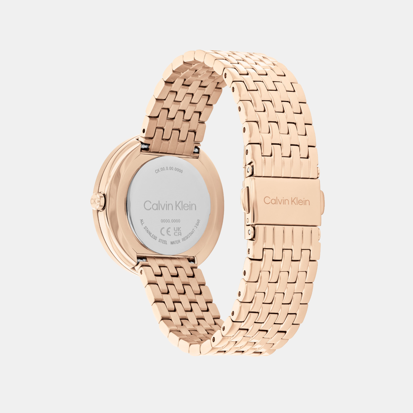 Calvin Klein 25100067 Minimal Women Quartz Rose Gold Dial Stainless Steel Watch
