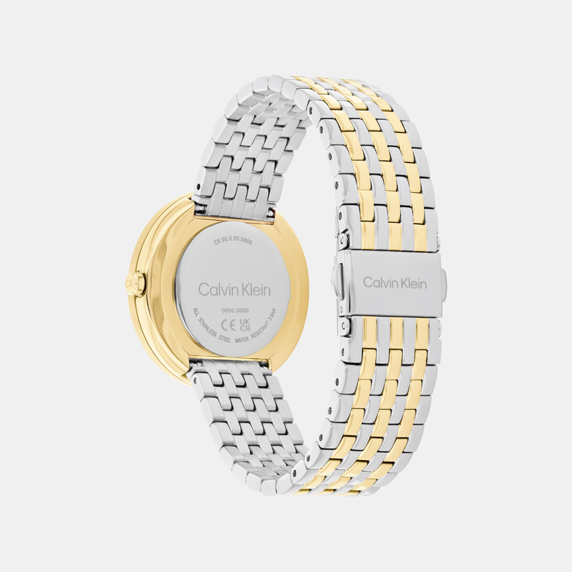Calvin Klein 25100071 Minimal Women Quartz Silver Dial Stainless Steel Watch
