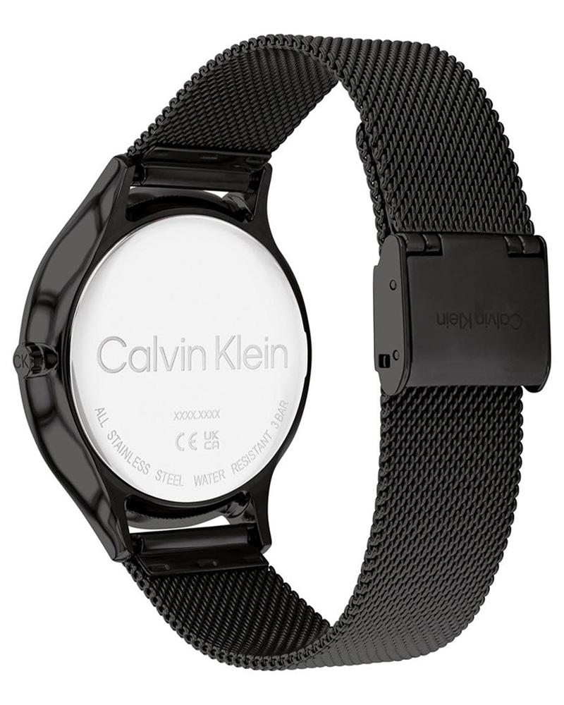 Calvin Klein 38mm Black Dial Black Mesh Stainless Steel Women’s Watch 25200004