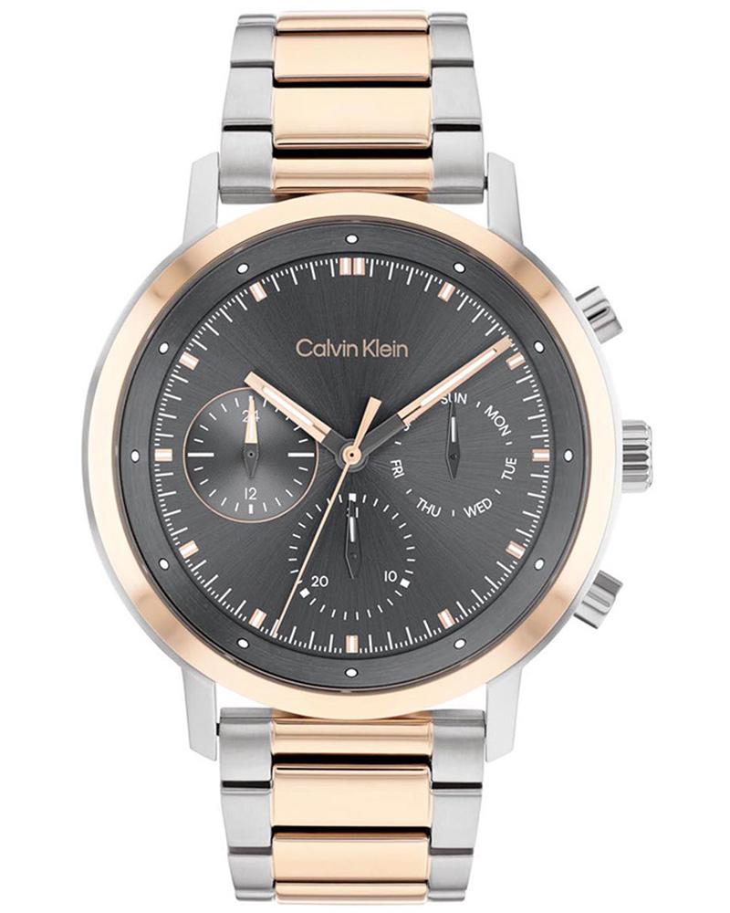Calvin Klein 25200064 Gauge Men Quartz Grey Dial Chronograph Stainless Steel Watch