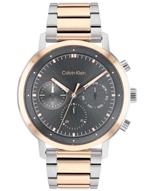 Calvin Klein 25200064 Gauge Men Quartz Grey Dial Chronograph Stainless Steel Watch