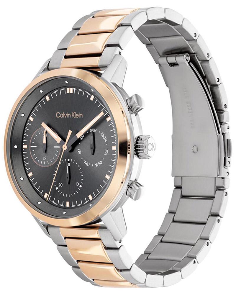 Calvin Klein 25200064 Gauge Men Quartz Grey Dial Chronograph Stainless Steel Watch