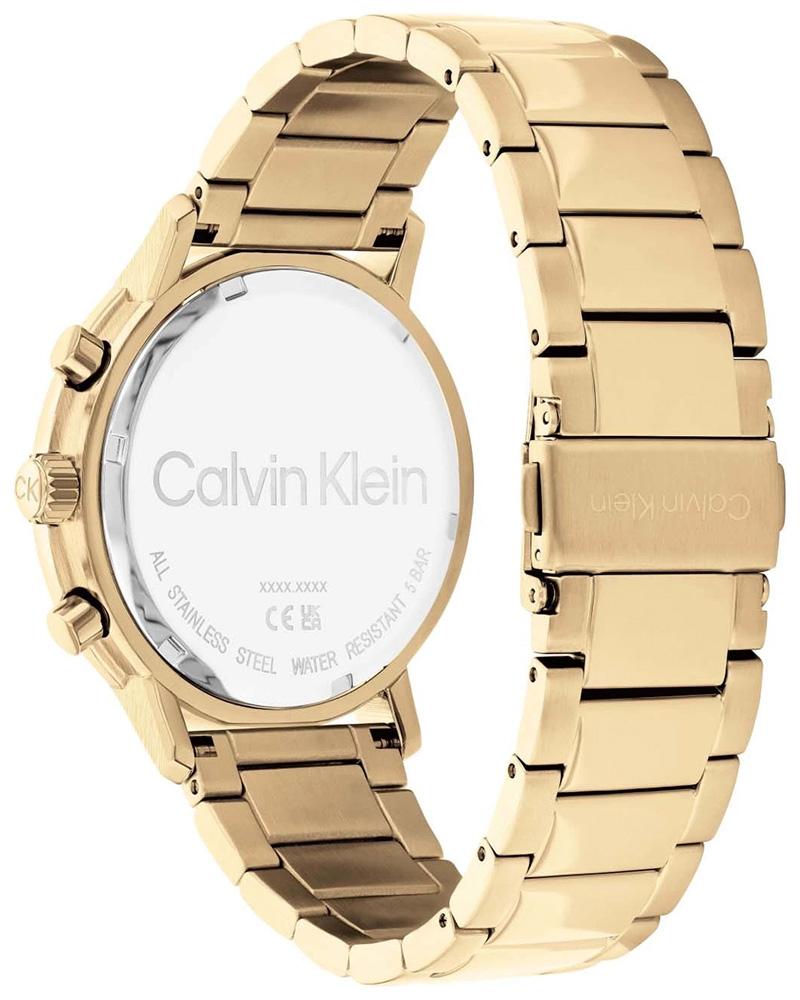 Calvin Klein 25200065 Gauge Men’s Black Dial Gold-Tone Multifunction Stainless Steel Watch