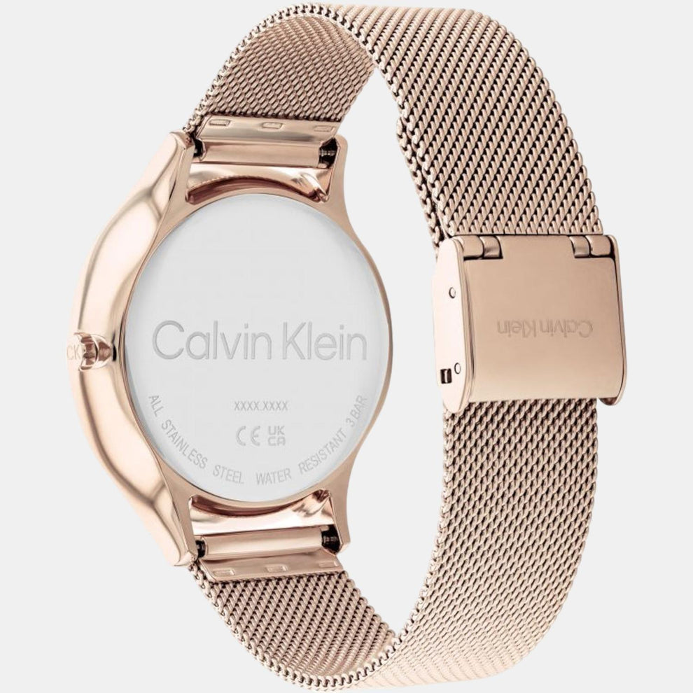 Calvin Klein 25200102 Women’s Analog Watch with Silver Dial & Silver Stainless-Steel Strap