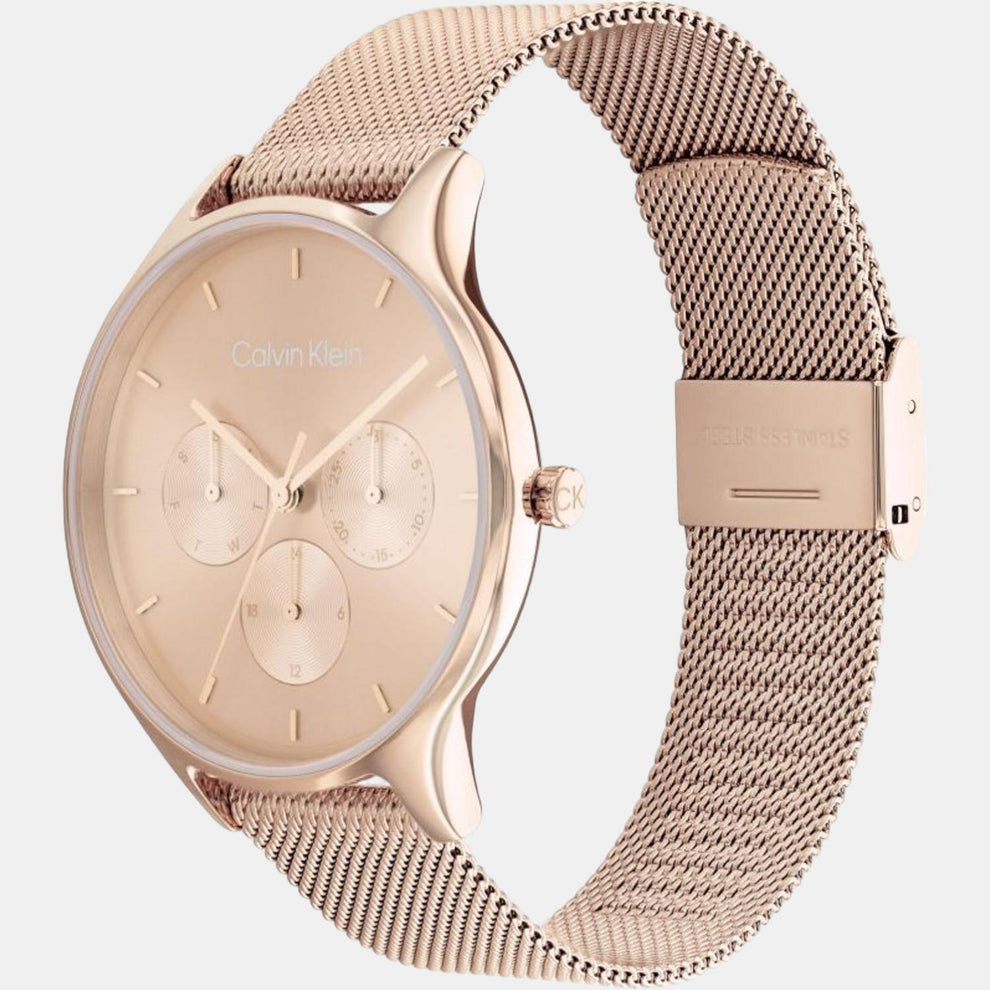 Calvin Klein 25200102 Women’s Analog Watch with Silver Dial & Silver Stainless-Steel Strap