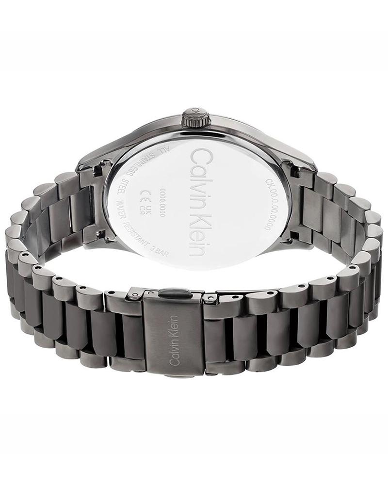 Calvin Klein 25200164 Iconic Unisex Quartz Watch with Green Dial & Grey Stainless-Steel Strap