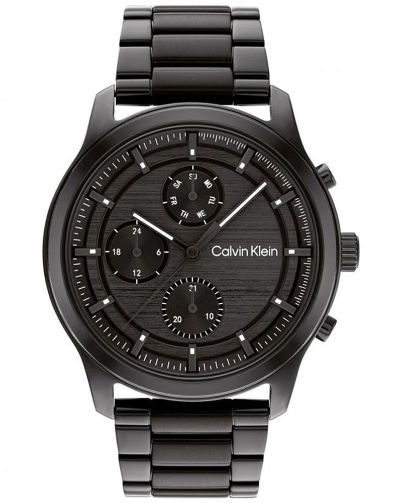 Calvin Klein 25200209 Men’s Sport Multi-Function Quartz Watch with Black Dial & Stainless-Steel Strap