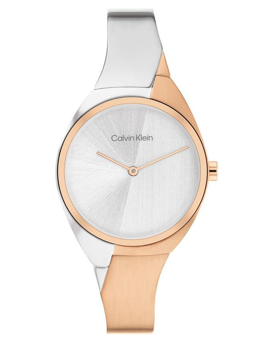 Calvin Klein 25200237 Charming Women’s Elegant White Dial Stainless Steel Watch