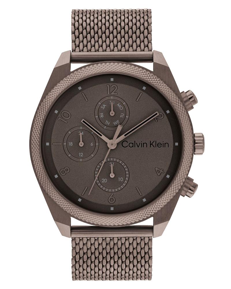 Calvin Klein 25200361 Impact Men’s Brown Dial Stainless Steel Chronograph Watch
