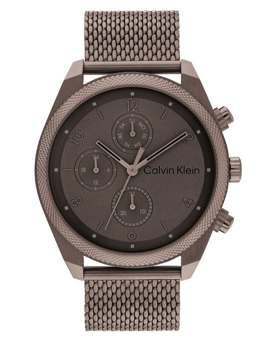Calvin Klein 25200361 Impact Men’s Brown Dial Stainless Steel Chronograph Watch