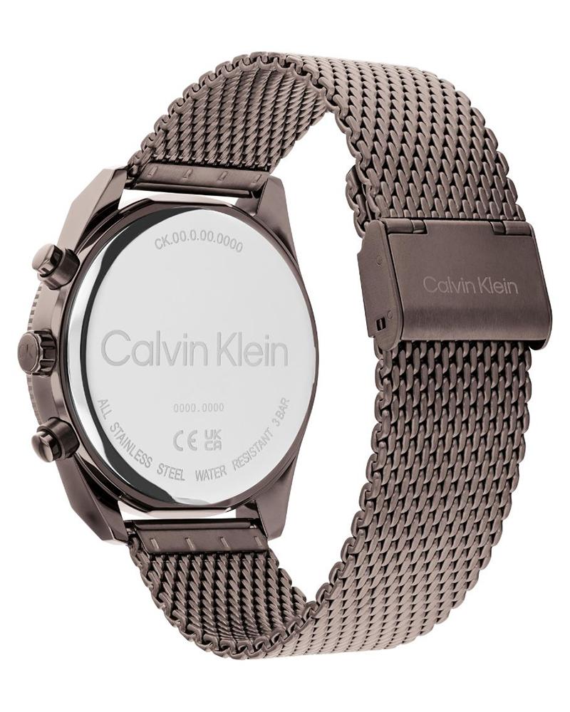 Calvin Klein 25200361 Impact Men’s Brown Dial Stainless Steel Chronograph Watch