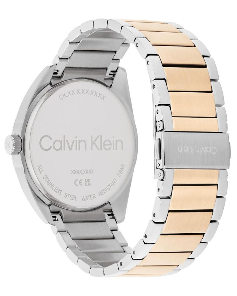 Calvin Klein 25200449 Progress Men Quartz Grey Dial Two-Tone Stainless Steel Watch