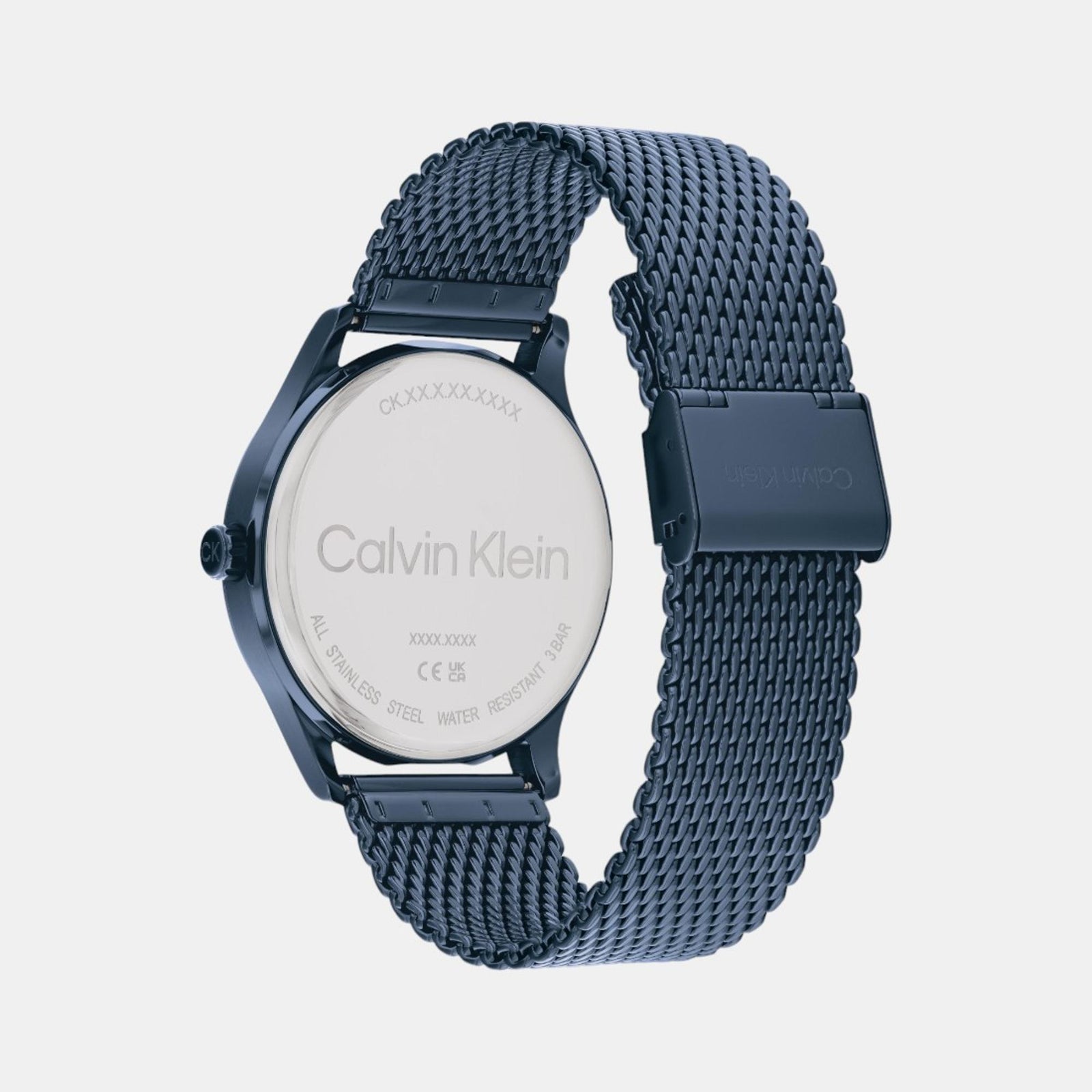 Calvin Klein 25200451 Ascend Men Quartz Blue Dial Stainless Steel Mesh Watch
