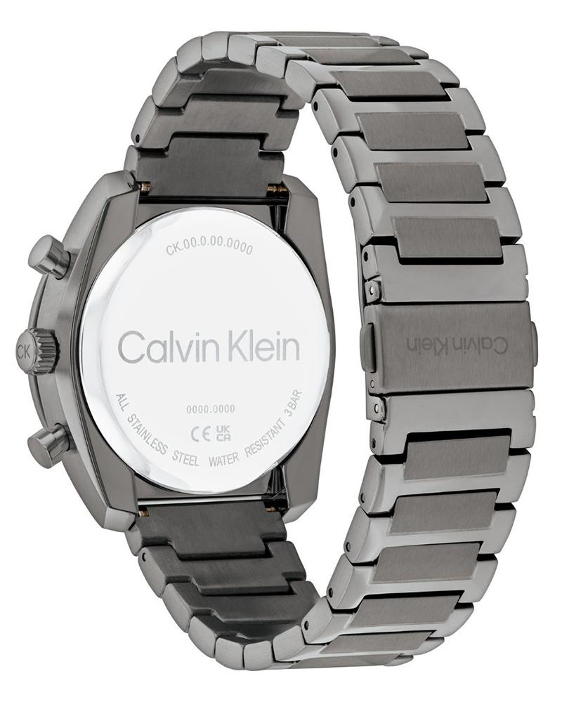 Calvin Klein 25200466 Flex Men Quartz Black Dial Grey Stainless Steel Watch