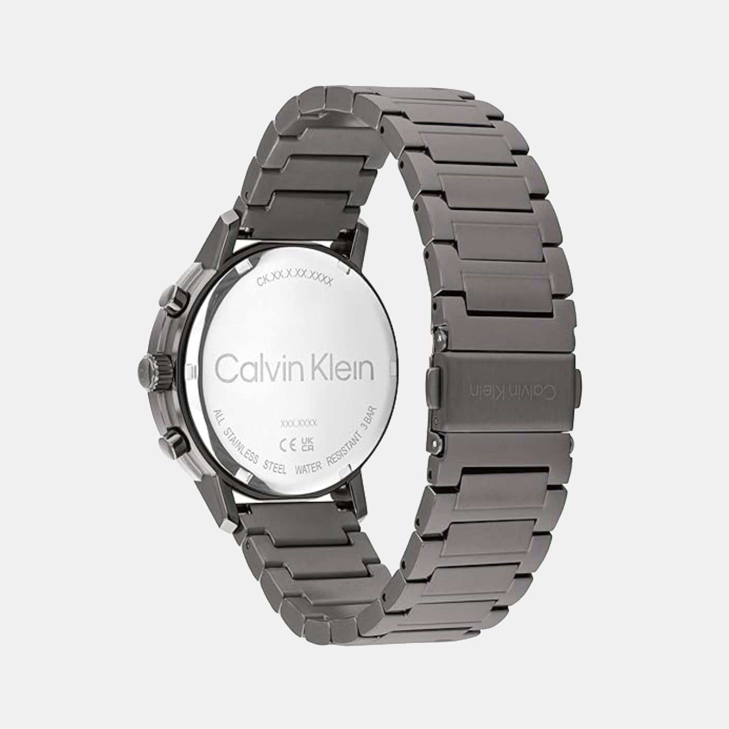 Calvin Klein 25200495 Gauge Men Quartz Multifunction Blue Dial Grey Steel Watch