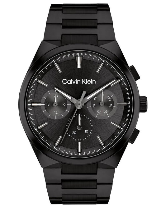 Calvin Klein 25200505 Distinguish Men Quartz Multifunction Black Steel Watch