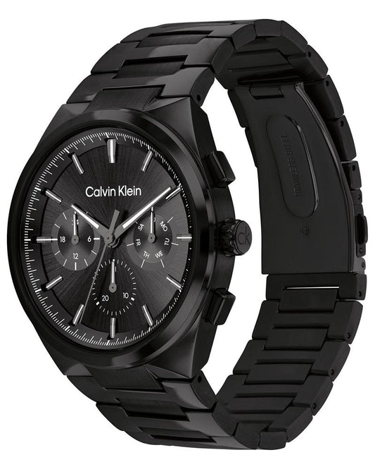 Calvin Klein 25200505 Distinguish Men Quartz Multifunction Black Steel Watch