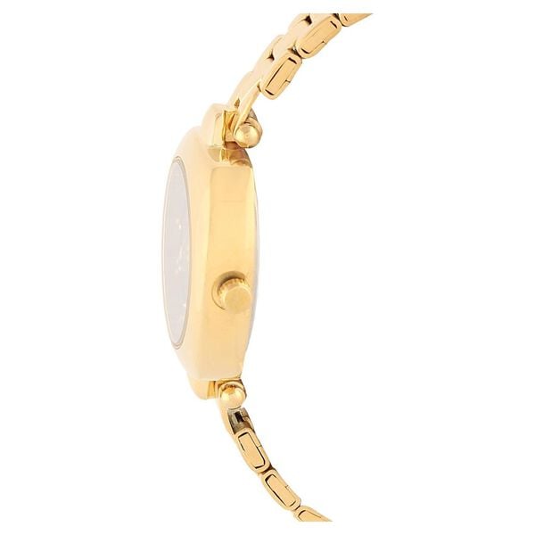 Titan 2520YM02 Quartz Analog Black Dial 31.1 mm Stainless Steel Case Golden Stainless Steel Strap Women Watch