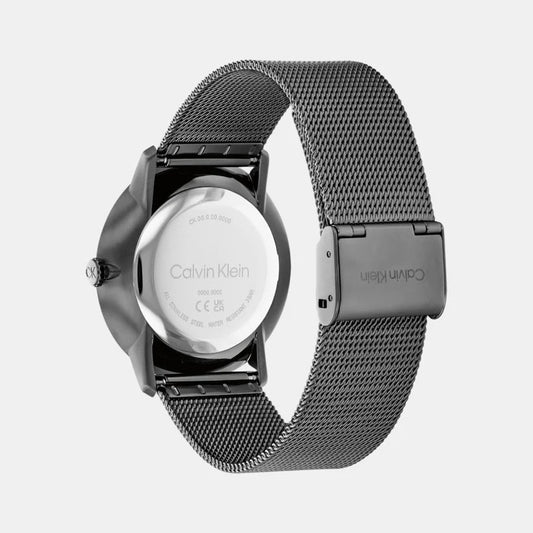 Calvin Klein 25300011 Intrigue Unisex Quartz Grey Dial Stainless Steel Mesh Watch