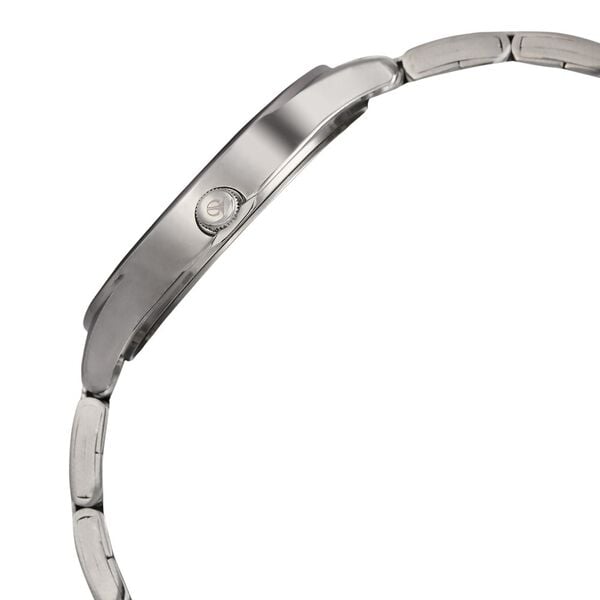 Titan 2570SM07 Anthracite Dial Analog Watch for Women – Silver Stainless Steel Bracelet, Quartz Movement, Mineral Glass, Round Metal Case