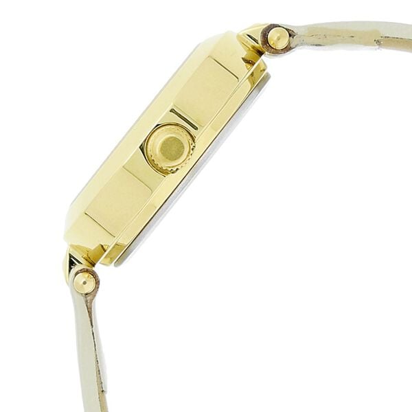 Titan 2574YL01 Brown Dial Analog Watch for Women – Off-White Leather Strap, Quartz Movement