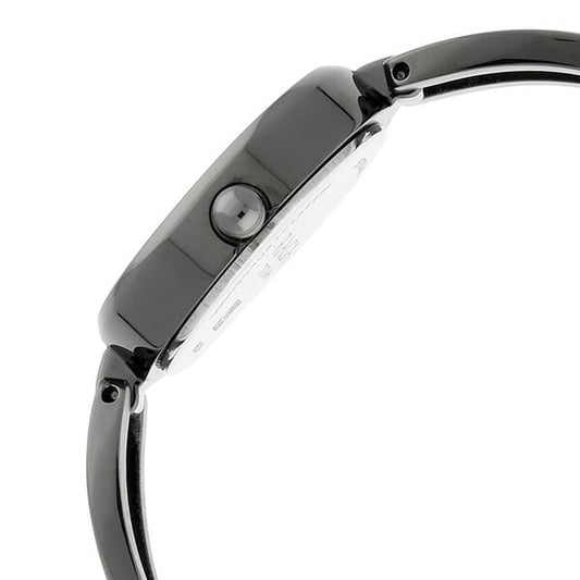 Titan 2579QM01 Anthracite Dial Analog Quartz Metal Strap Women’s Watch – Grey Band, Oval Case, Elegant Design