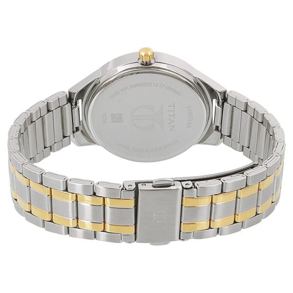 Titan 2590BM01 Quartz Analog Moonphase White Dial Women Watch
