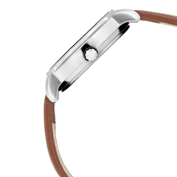 Titan 2595SL01 Women’s Analog Quartz Watch — White Dial & Brown Leather Strap