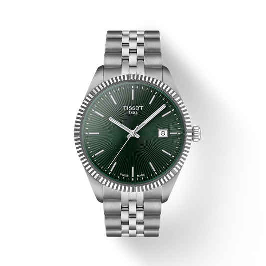Tissot T1564101109100 Ballade Swiss Quartz Analog Green Dial 40mm Stainless Steel Case Stainless Steel Bracelet Male Watch