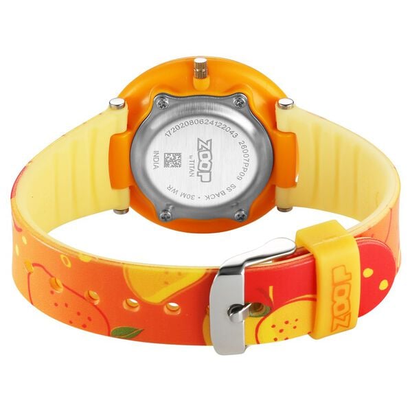 Zoop NS26007PP09W Kids / Unisex Analog Watch and Orange Dial & Plastic Strap
