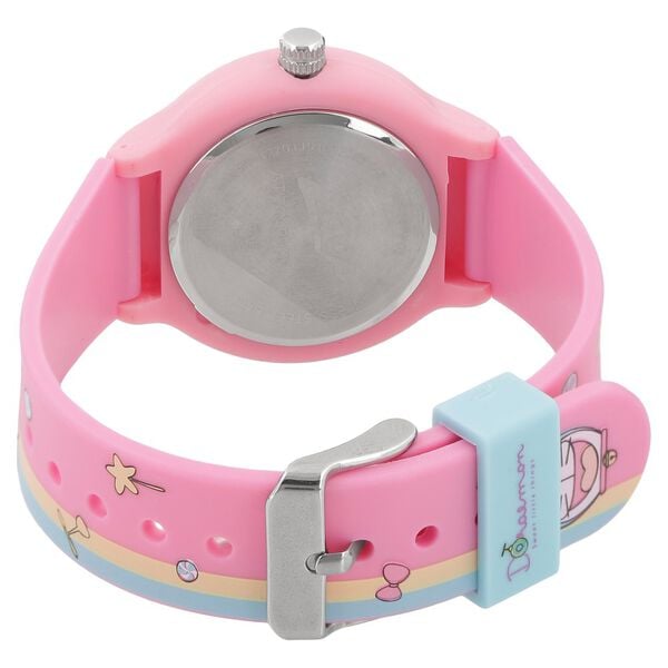 Zoop NU26013PP03 Analog Kids Watch with White Dial & Pink Strap (Doraemon Edition)