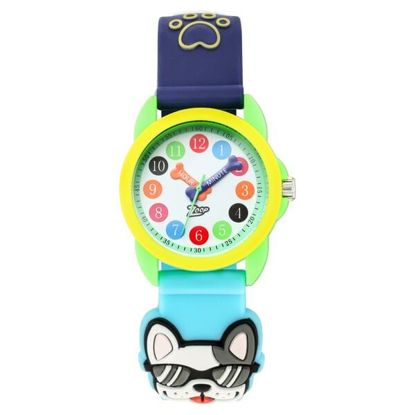 Zoop NU26016PP02 Analog Quartz Kids’ Watch with White Dial and Multicoloured Plastic Strap