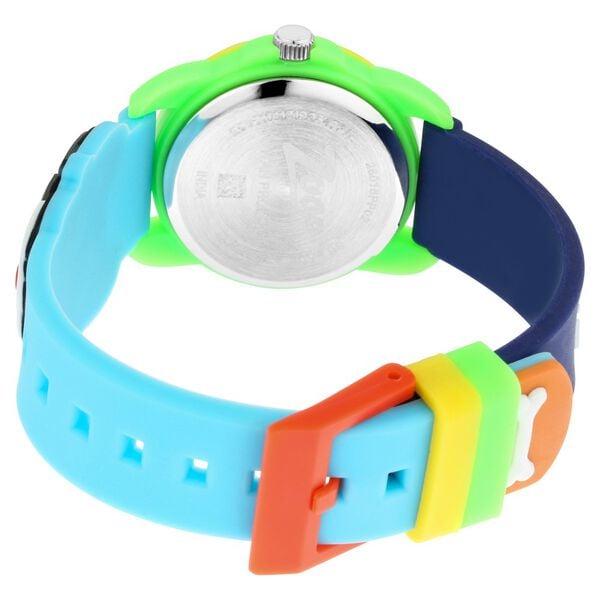 Zoop NU26016PP02 Analog Quartz Kids’ Watch with White Dial and Multicoloured Plastic Strap