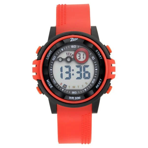 Zoop NS26017PP01 Kids Unisex Digital Watch with Red Strap Round Dial