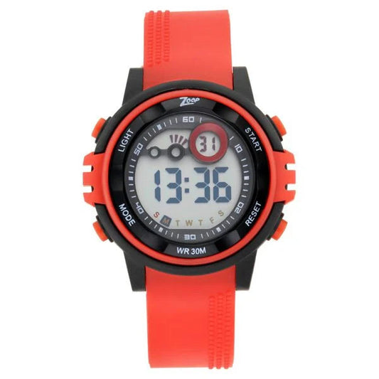 Zoop NS26017PP01 Kids Unisex Digital Watch with Red Strap Round Dial