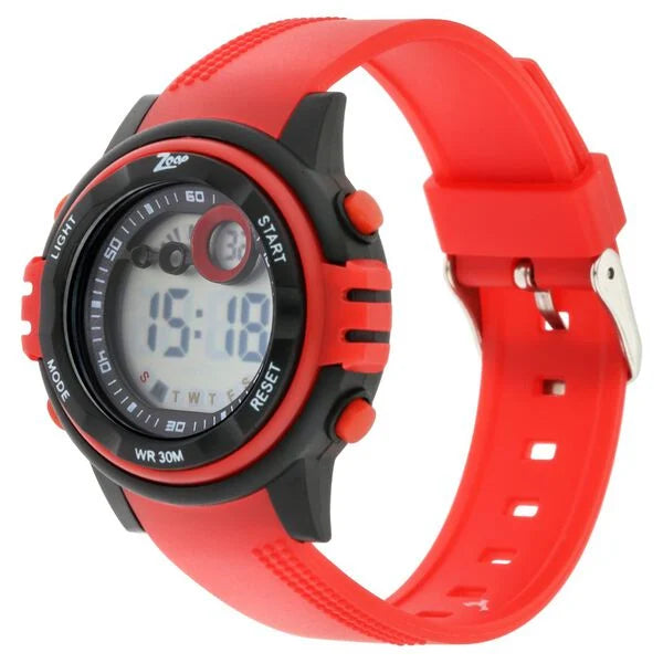 Zoop NS26017PP01 Kids Unisex Digital Watch with Red Strap Round Dial